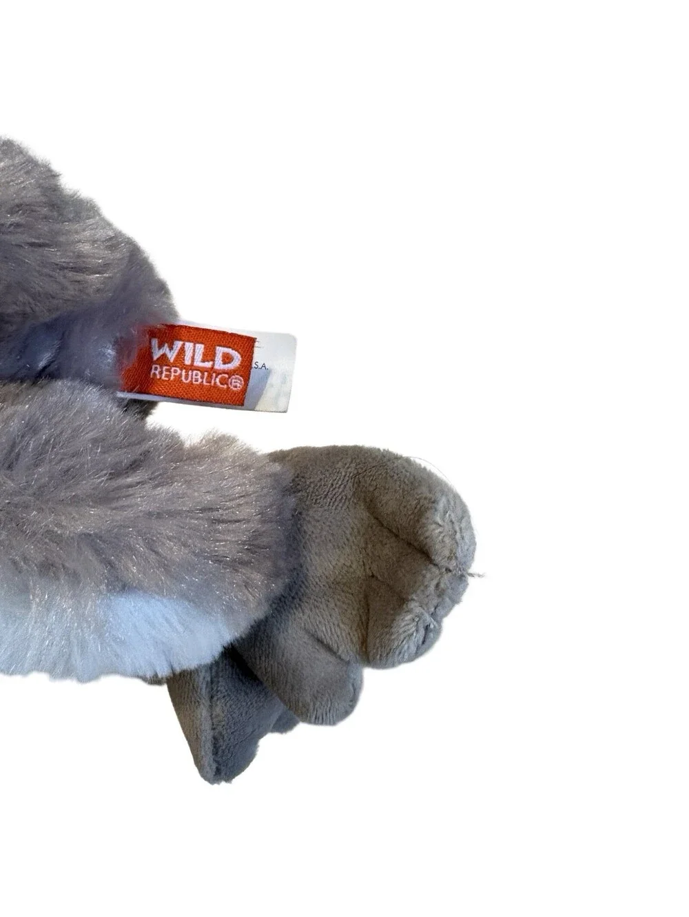 Wild Republic Monkey Plush Slap Bracelet Gray 7
